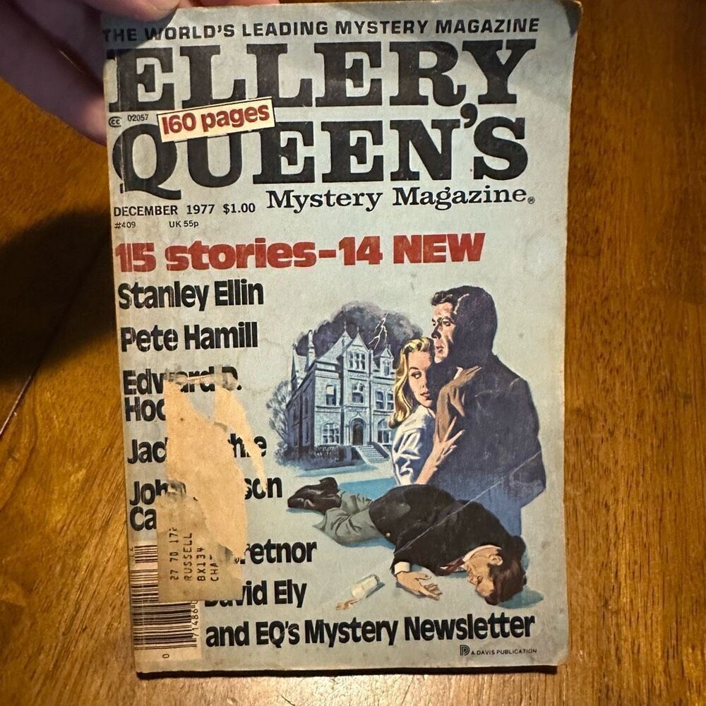 Vintage Ellery Queens Mystery Magazine December 1977 15 Stories